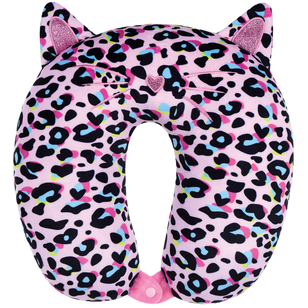 leopard neck pillow